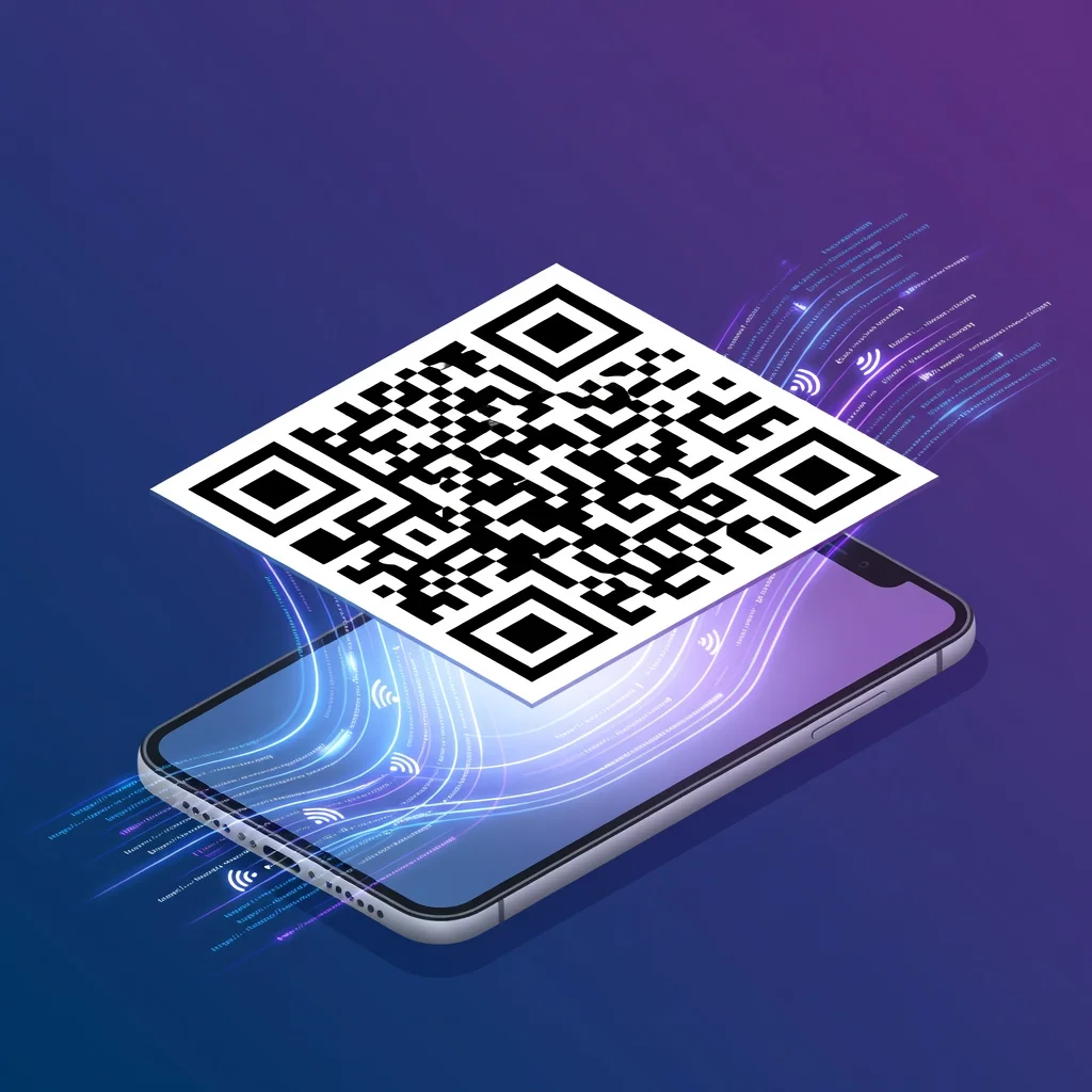 Illustration explaining what a QR code is and how it encodes data into a scannable matrix pattern